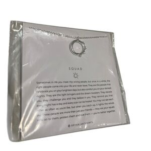 Bryan Anthonys “Squad” Necklace – Silver New in Package